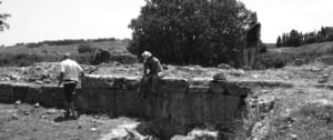 Archaeologists studying at the Hexamilion Outworks