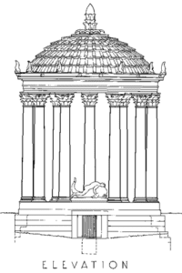 Reconstructed Elevation of the Temple of Palaimon