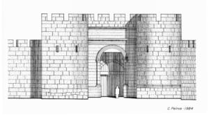Restored view of Northeast Gate into Fortress at Isthmia